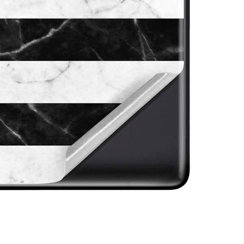 Black and White Striped Marble Google Pixel 6 Pro Skin